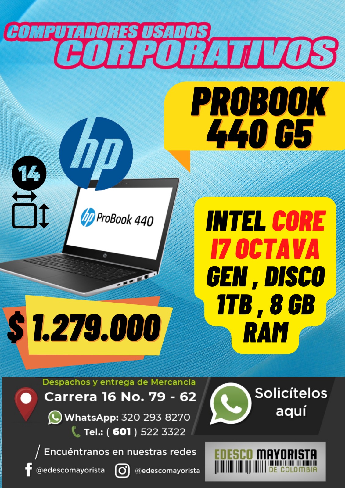 Probook 440 G5 Intel core i7