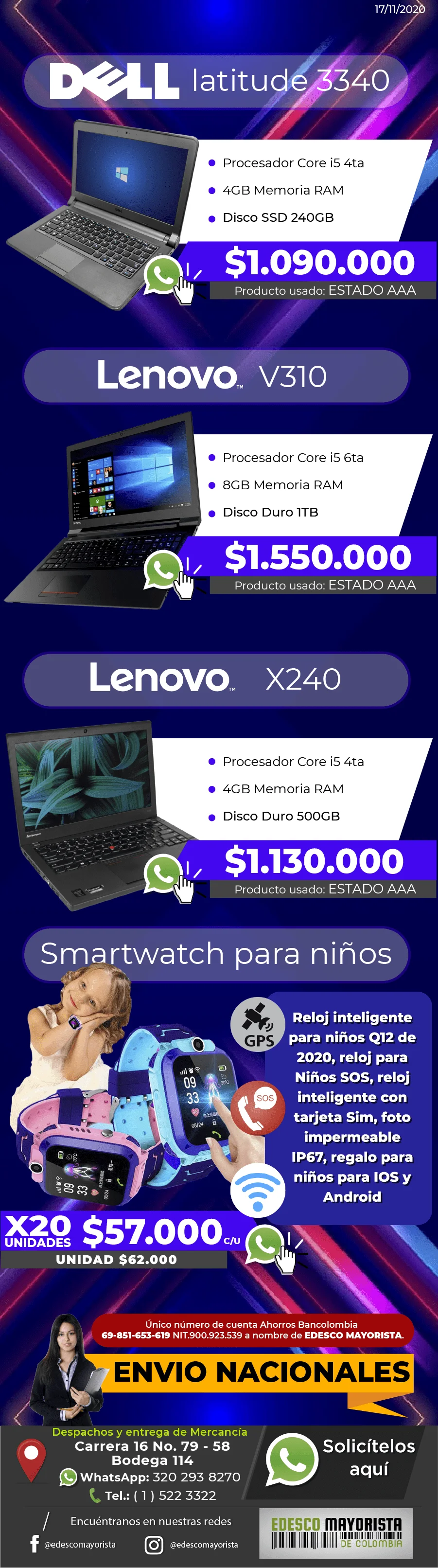 Portátil Lenovo X240