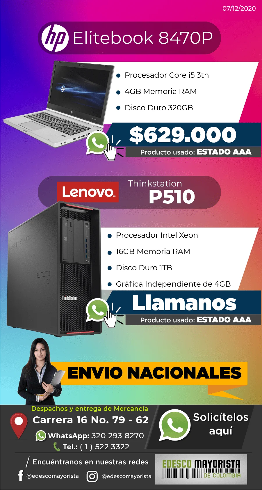 HP EliteBook 8470 - Lenovo Thinkstations P510